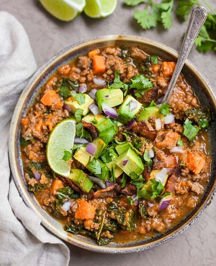 Instant Pot Bacon and Sweet Potato Chili