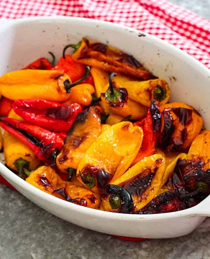 Roasted Mini Sweet Peppers