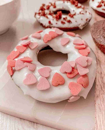 Healthy Red Velvet Baked Donut