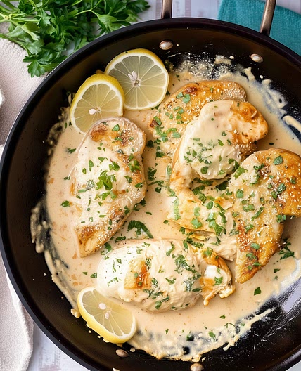 creamy garlic chicken