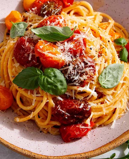 Butter Roasted Cherry Tomato Pasta