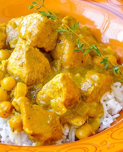 30 minute Easy Chicken and Chickpea Curry