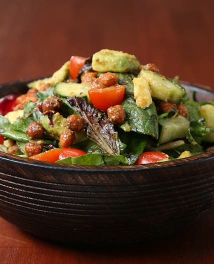 Roasted Chickpea And Avocado Salad Recipe by Tasty