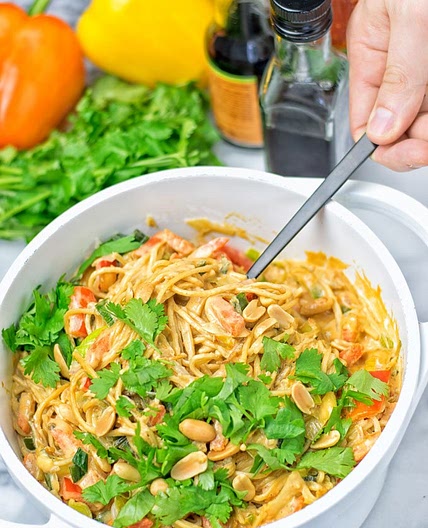 One Pot Pad Thai Noodles