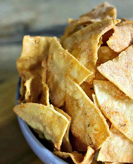 Homemade Cool Ranch Doritos