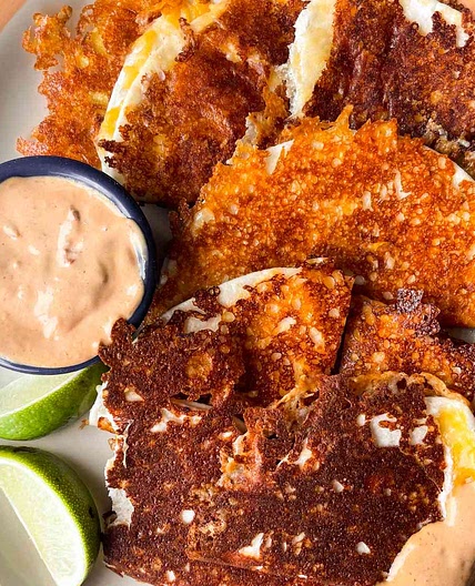 Burnt Cheese Tacos