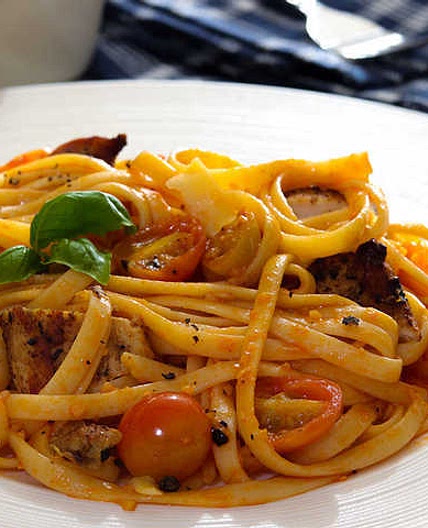 Fresh Tomato Basil Linguine Recipe