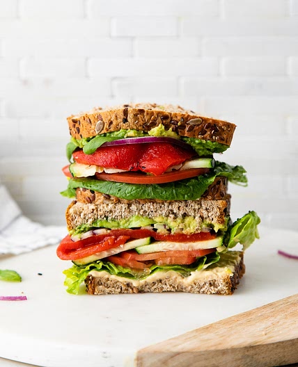 MEDITERRANEAN VEGGIE SANDWICH