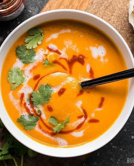 Thai Coconut Curry Carrot Soup