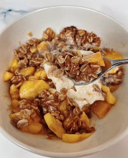 No-Fail Peach Crisp ~ The Best Summer Dessert Recipe