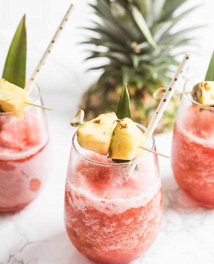 Coconut Pineapple Rum Slush