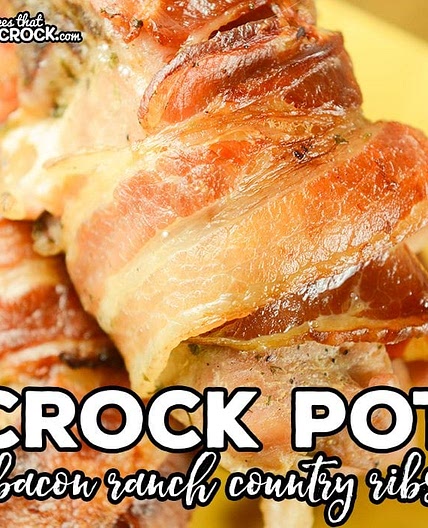Crock Pot Country Ribs - Bacon Ranch (Low Carb)