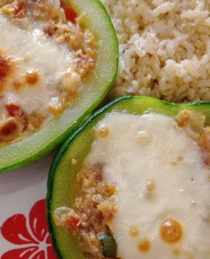 Zapallitos rellenos con atún🐟