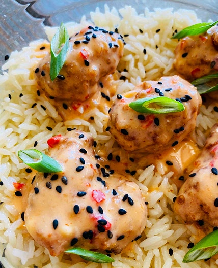 Lazy Bang Bang Chicken Bowls