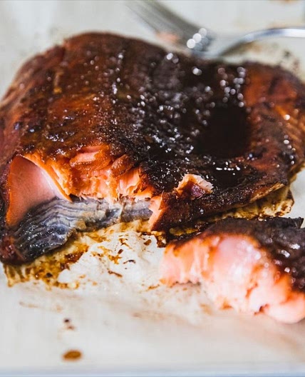 Traeger Spicy Marinated Salmon