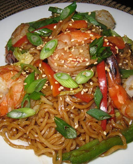 Ebi Yakisoba (Shrimp and Fried Noodles)