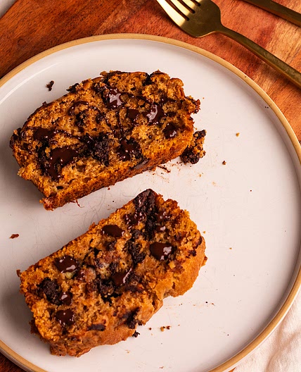 Vegan Sweet Potato Banana Bread with Avocado Oil