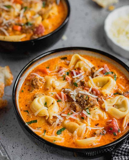 Sausage and Tortellini Soup