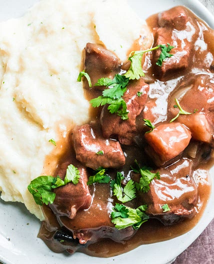 Instant Pot - PRESSURE COOKER BEEF TIPS RECIPE