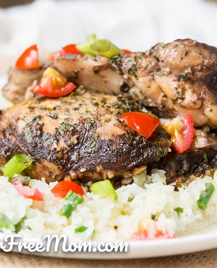 Slow Cooker Balsamic Chicken Thighs