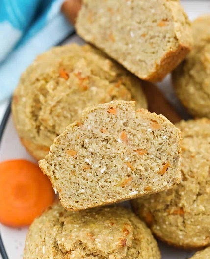 Healthy Banana Carrot Muffins [Oil Free]