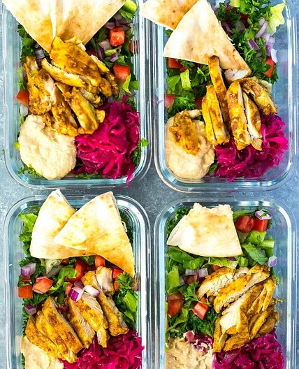 Chicken Shawarma Meal Prep Bowls