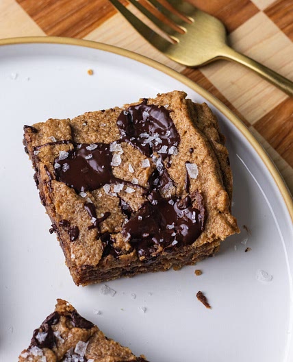 Vegan Oat Flour Chocolate Chip Cookie Bars