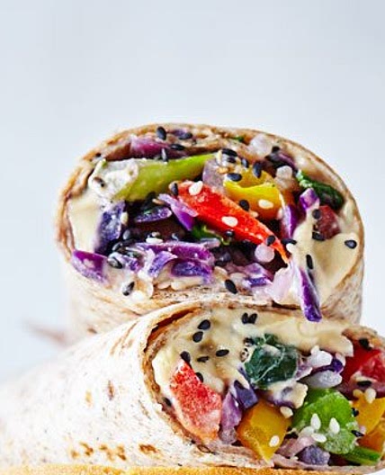 Sesame stir-fry wrap