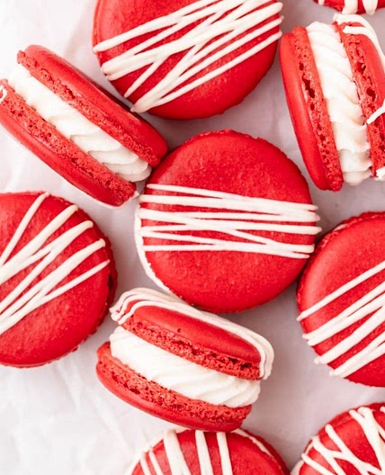 Red Velvet Macarons