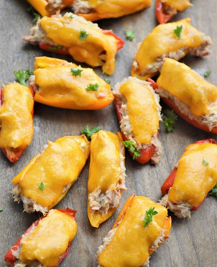 KETO TUNA MELT POPPERS RECIPE