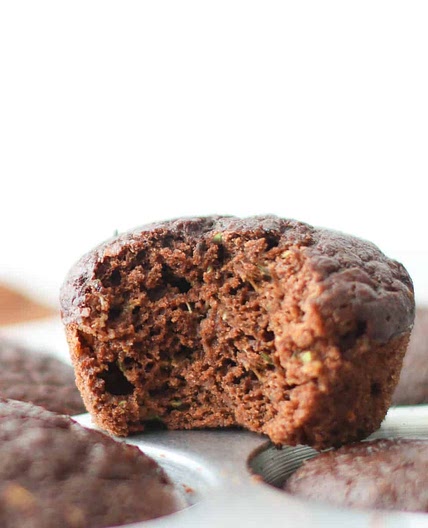 Chocolate zucchini muffins