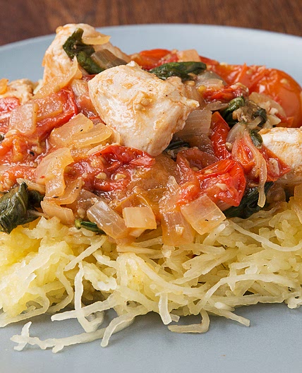 Lemon Chicken & Spaghetti Squash Recipe by Tasty