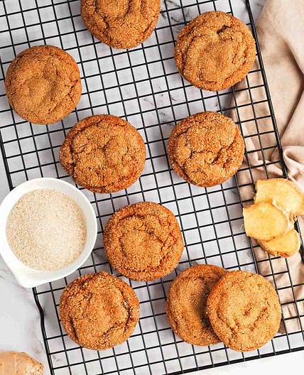 Vegan Ginger Molasses Cookies