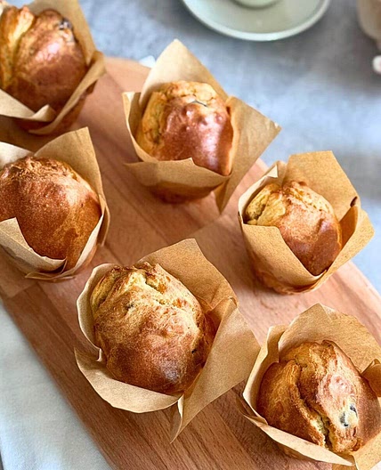 6-Ingredient Air Fryer Muffins (No Mixer, No Butter!)