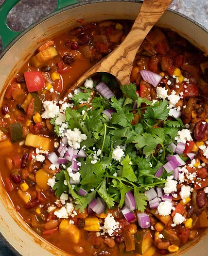 Smoky Vegetarian Chili With Beans