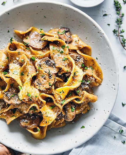 Vegetarian Mushroom Stroganoff