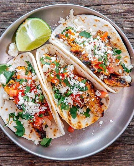 Cilantro Lime Grilled Chicken Tacos