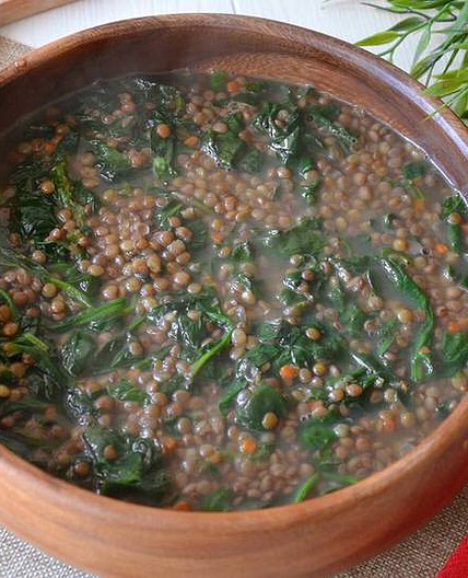 Lenticchie e spinaci