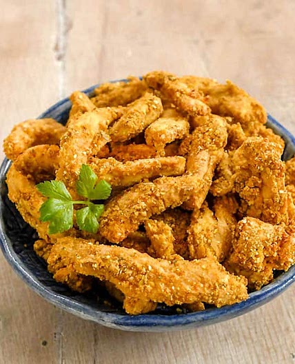 Vegan Air Fryer Southern Fried “Chicken” Soy Curls