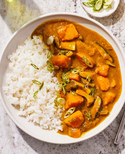 Japanese Curry With Winter Squash and Mushrooms
