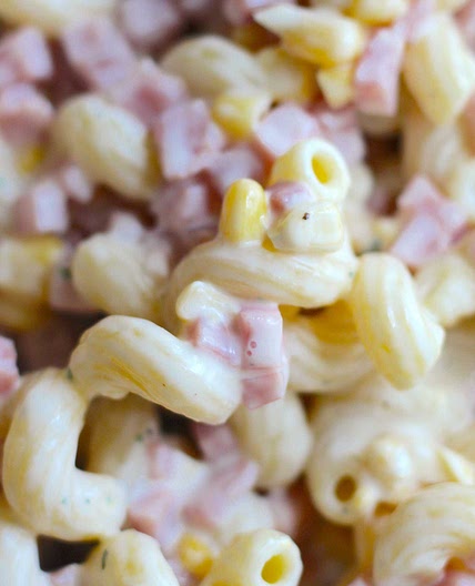 Creamy Ham Pasta Salad