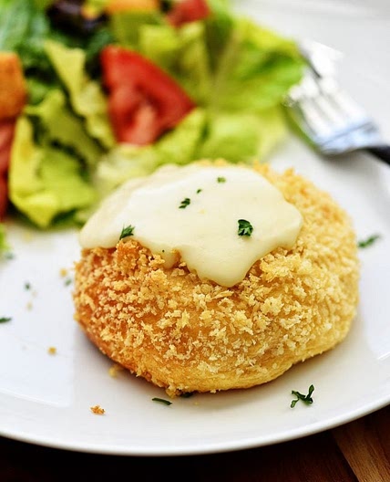 Chicken Pillows with Creamy Parmesan Sauce