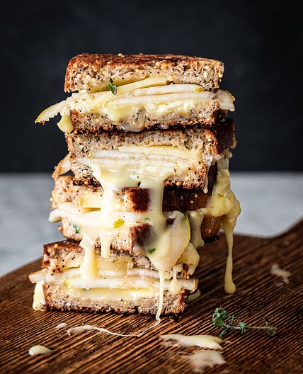 Brie & Pear Grilled Cheese Sandwich