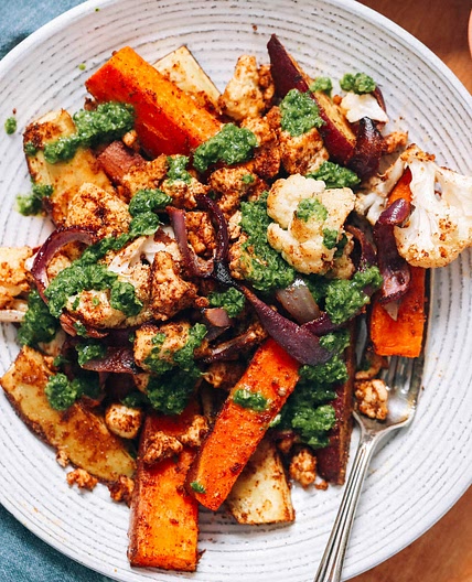 Tandoori Tofu Sheet Pan Dinner