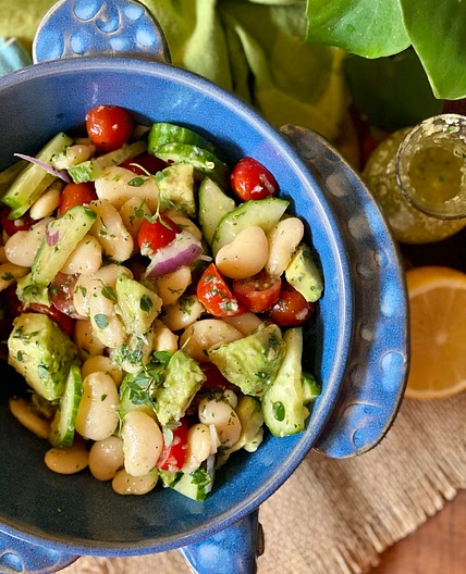 Butter Bean Salad {with Lemony Thyme Vinaigrette}