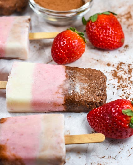 Neapolitan Ice Cream Popsicles
