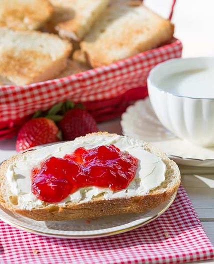 Tostada de mermelada