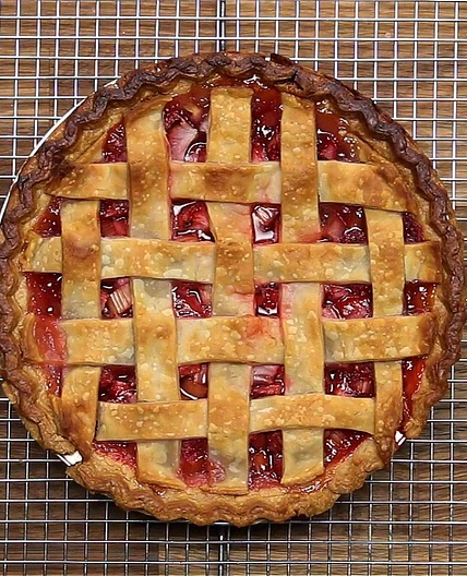 Strawberry Rhubarb Pie Recipe by Tasty