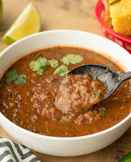 Black Bean and Roasted Salsa Soup