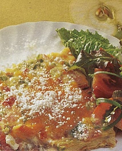 Cheddar Tomato and Bacon Oven Omelet